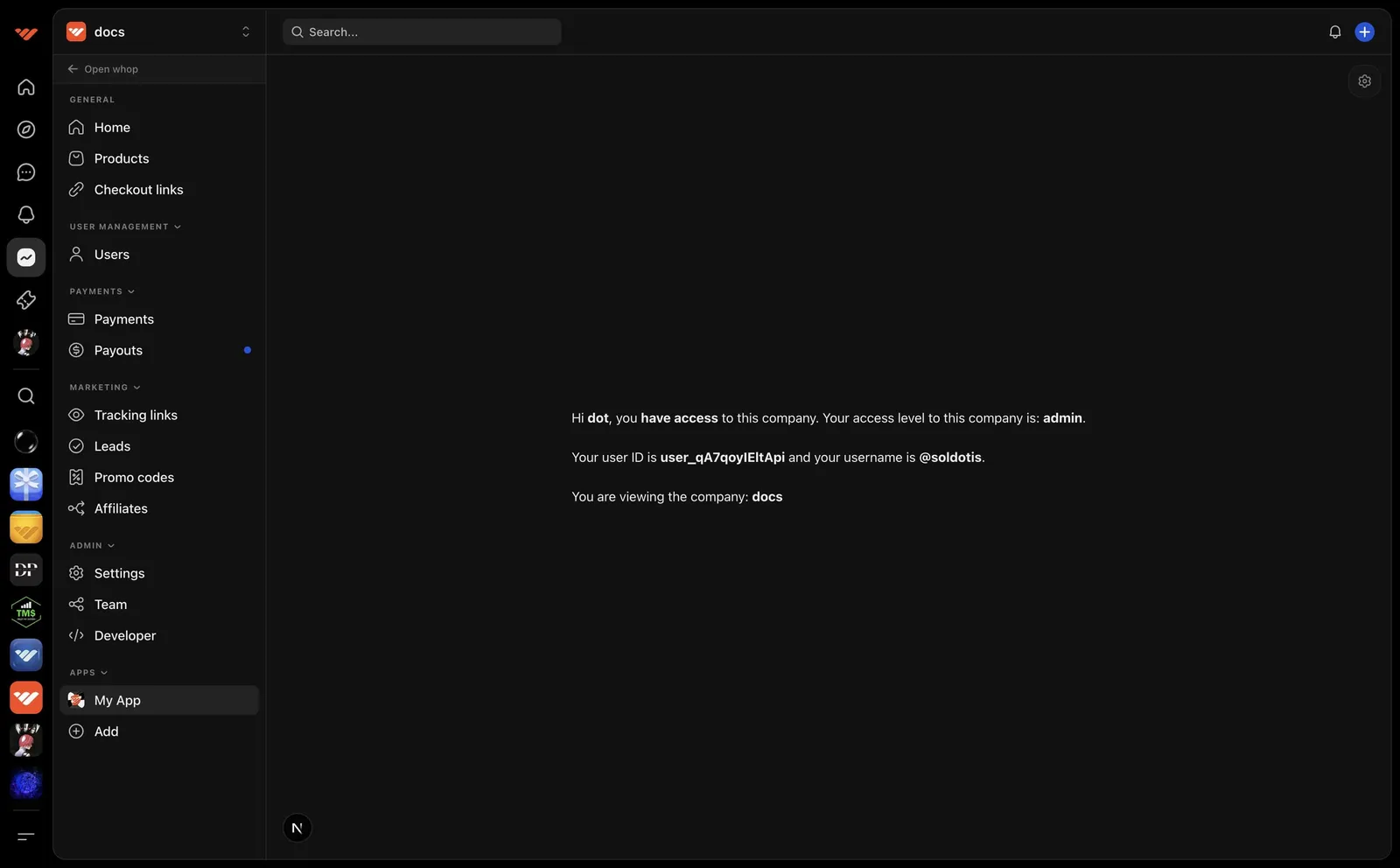 Dashboard View
